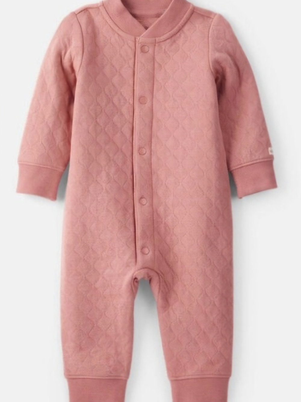 Carter's Quilted One-Piece Bodysuit in Dusty Rose